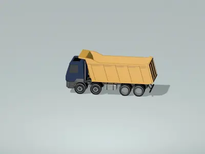 Dump Truck  3D model from CGTrader