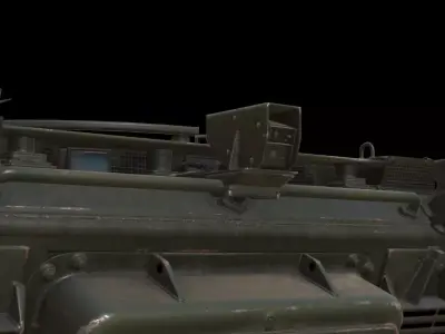 Marder 1A3 Game Ready Rigged LODs Low-poly 3D model