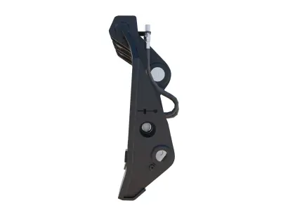 Quick Coupler for Wheel Loaders - Heavy Duty Attachment Low-poly 3D model