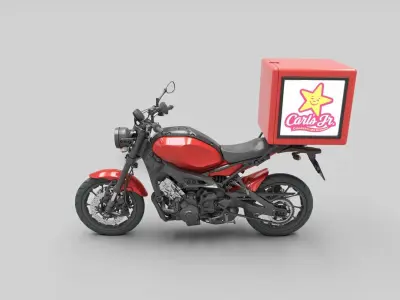 Delivery Motorcycle 3D model