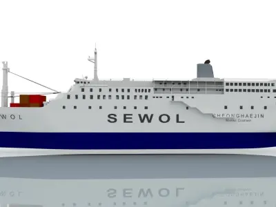 MV Sewol 3D model
