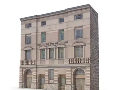Hotel Building 3D model purchase