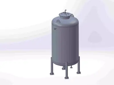 Tank storage oil Free 3D model