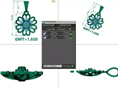 FASION  PENDANT 3D model 3