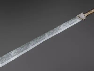 Sword 04 Low-poly 3D model