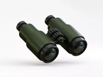 Binoculars Low-poly 3D model