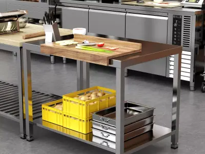Professional Commercial Bakery And Kitchen Equipment Collection 3D model