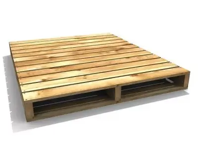 Wooden Pallet 3D model 2