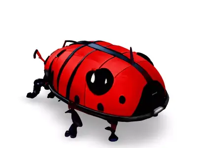 Realistic Robotic Ladybug 3D Model Low-poly 3D model