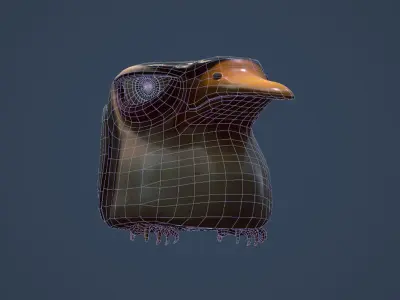 Penguin penguins of madagascar Low-poly 3D model
