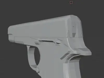 1911A1 pistol Low-poly 3D model