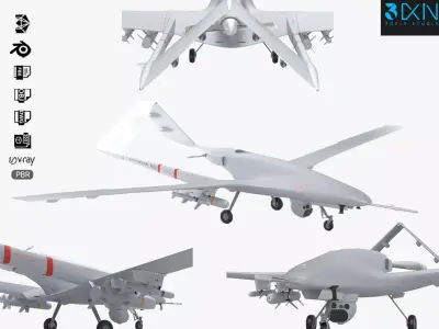 Bayraktar TB2 Ukraines Armed Forces Drone 3D model