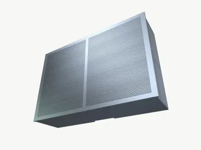 Fan array evaporator 3D model