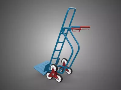 WHEEL STAIR CLIMB HAND TRUCK BARROW TROLLEY CART DOLLY STAIRCASE 3D model