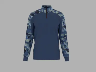 Military T-shirt Low-poly 3D model buy