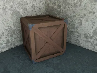 Stylized Box - Military 3D model