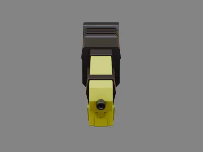 Water Gun one hand 03 Low-poly 3D model