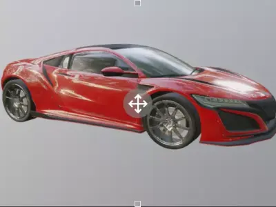 Acura NSX 3d Model  Free 3D model