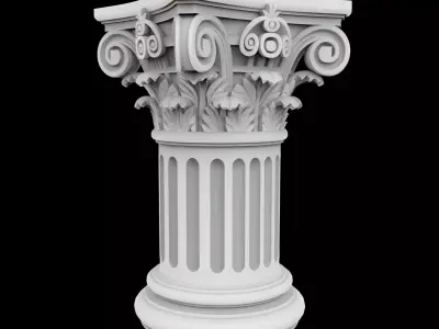 Mini Corinthian Pillar 3D Print Model 3D print model
