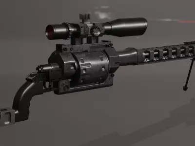 sniper Free 3D model