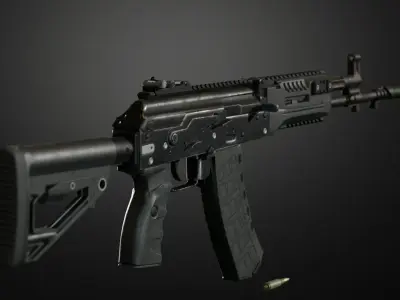 AK-12 Assault rifle Low-poly 3D model buy