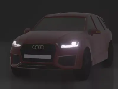 Audi SQ7 2017 Free low-poly 3D model