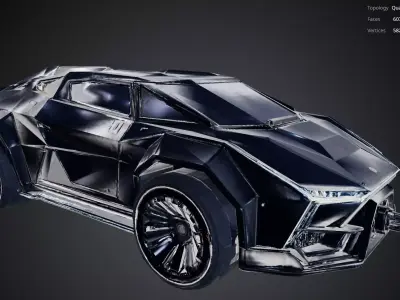 Futuristic Car 3D model