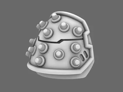 Space Knights V4 Savage Studded Shoulder Pads Type A 3D print model