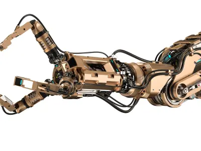 Robotic Arm 2 rigged 3D model purchase