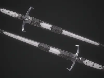 Dagger Melee Weapon Low-poly 3D model