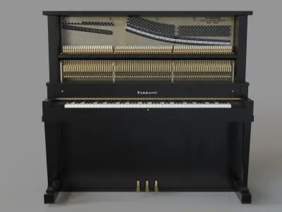Antique Farrand Holland Mich Piano 3D model