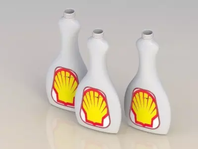 Shell bottle  Free 3D model