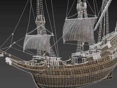 Galleon Ship 3D model by cgmonkey