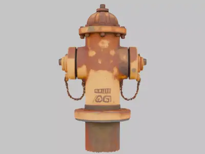 Rusty Steampunk Asset Low-poly 3D model