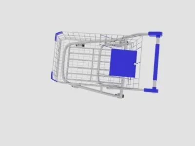 Trolley shopping cart 3D model
