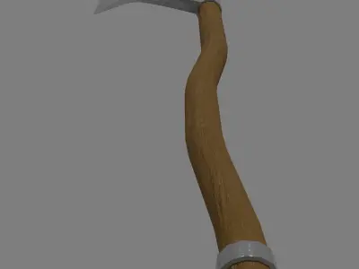 Stylized low-poly axe 3D model Free low-poly 3D model