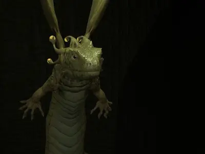 Dragon Low-poly 3D model 6