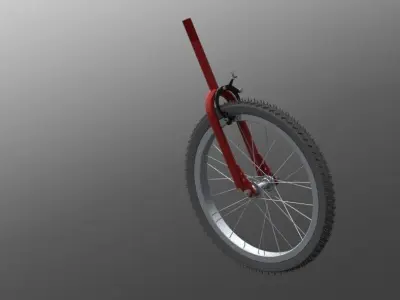 Cycle wheel assembly Free 3D model