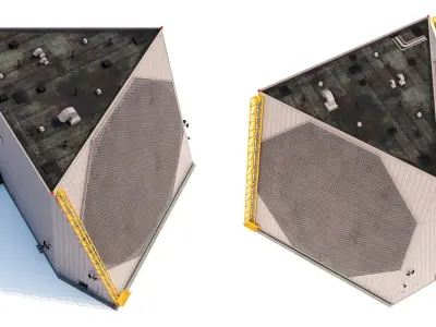 UEWR Early Missile Warning Radar 3D model