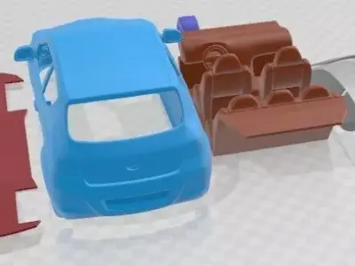 Hyundai i20 Compact Hatchback 2009 Printable Car 3D print model
