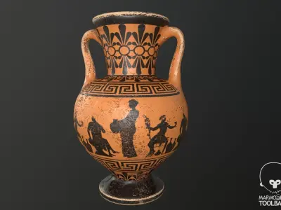 Vases Vol 01 - PBR Low-poly 3D model