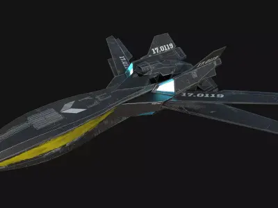 Spacecraft N3 Low-poly 3D model