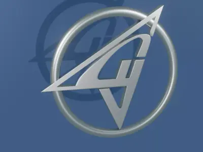 SU aircraft logo model 3D model