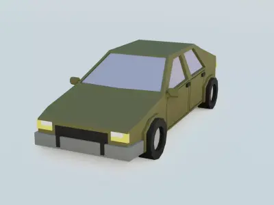 car 2 low poly Free 3D model