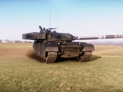 Chieftain fv4201 Main Battle Tank 3D model