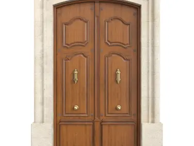 Entrance classic door 131 3D model