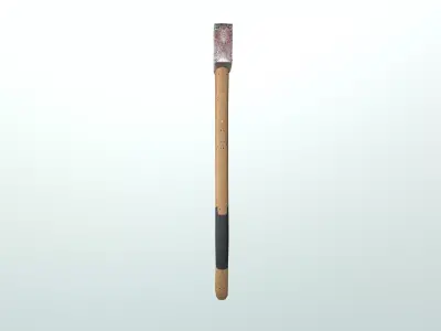 Rusty Survival Axe - Game Ready 3D Model Low-poly 3D model