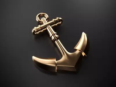 Anchor gold 3D model