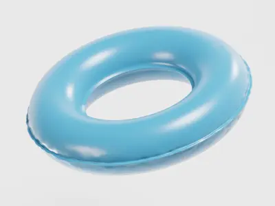 Swimming Tube  Low-poly 3D model