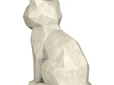 Low Poly Cat 3D model